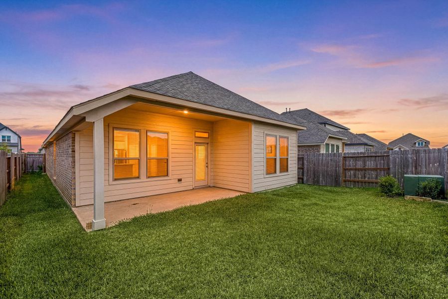 Exterior details and patio area of a home in The Grand Prairie, Hockley (Image 23).