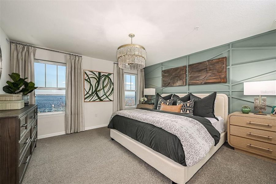 Furnished interior view inside a new home in Towns at Greenleaf, Oviedo (Image 3).