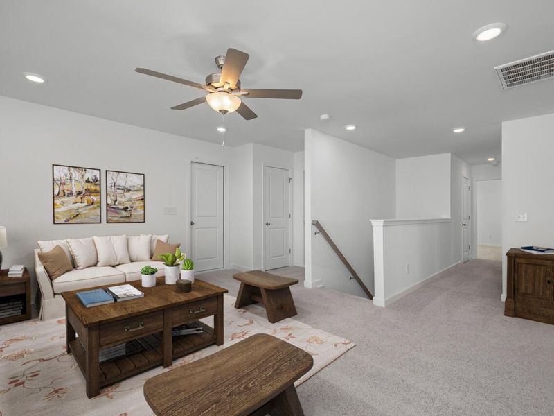 Furnished interior view inside a new home in Tobacco Road, Angier (Image 12).