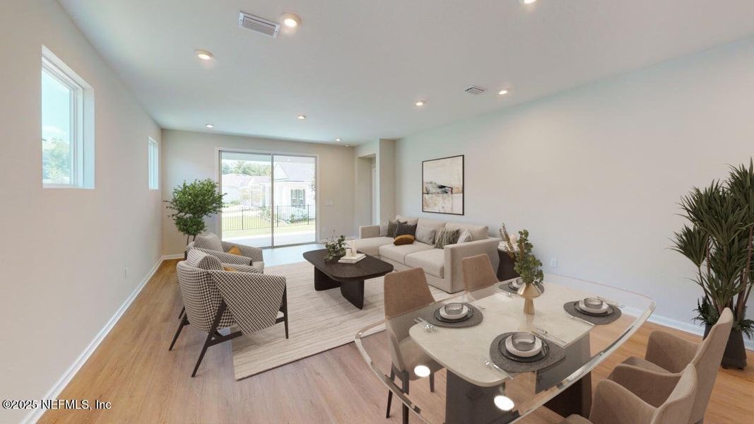 Furnished interior view inside a new home in RiverTown - WaterSong, St. Johns (Image 7). Furnished interior view inside a new home in RiverTown - WaterSong, St. Johns (Image 7).