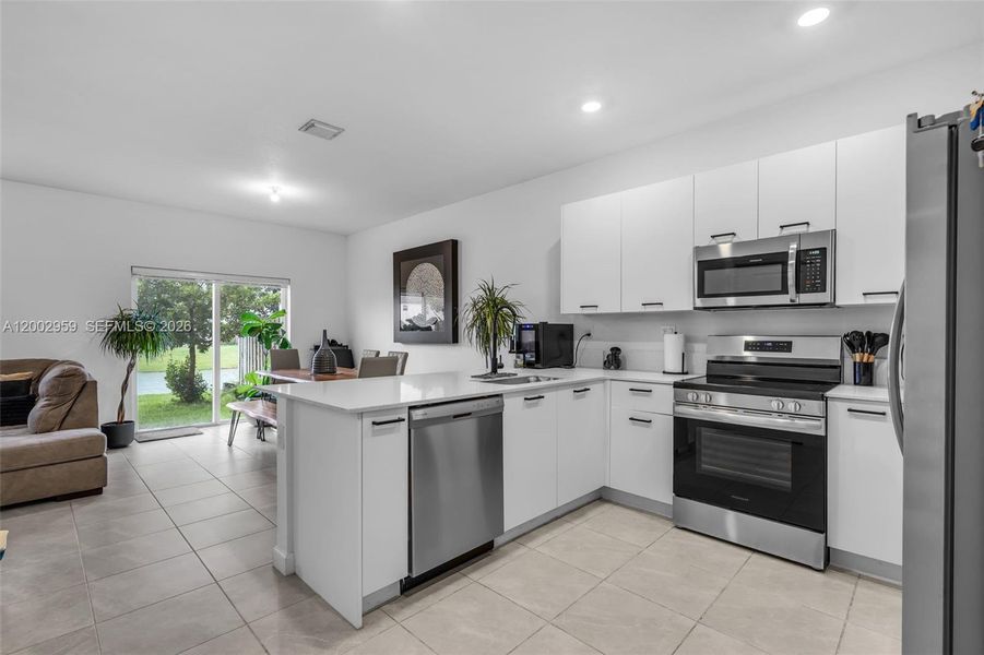 Furnished interior view inside a new home in , Miami (Image 20).