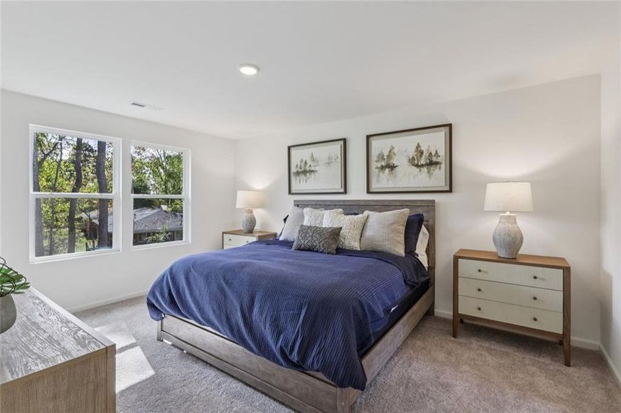 Furnished interior view inside a new home in Arrowhead By The Lake, Lizella (Image 9).