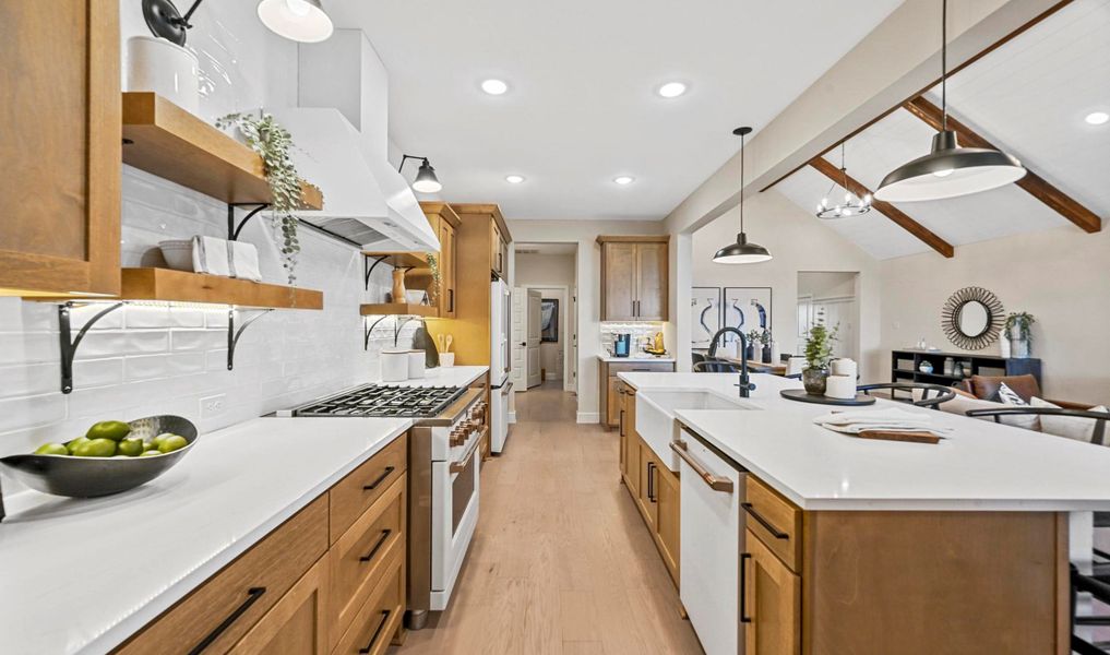 Stunning kitchen with large island