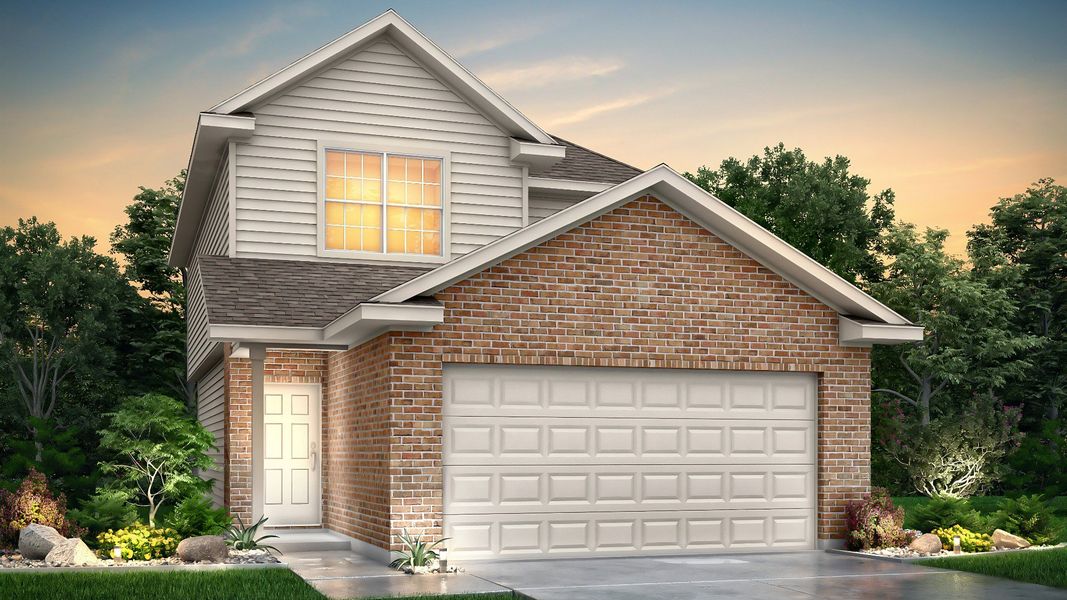 Representative exterior photo of a completed home built from the The Queensland by Legend Homes in Katzer Ranch, Converse, TX (Image 1). Representative exterior photo of a completed home built from the The Queensland by Legend Homes in Katzer Ranch, Converse, TX (Image 1).