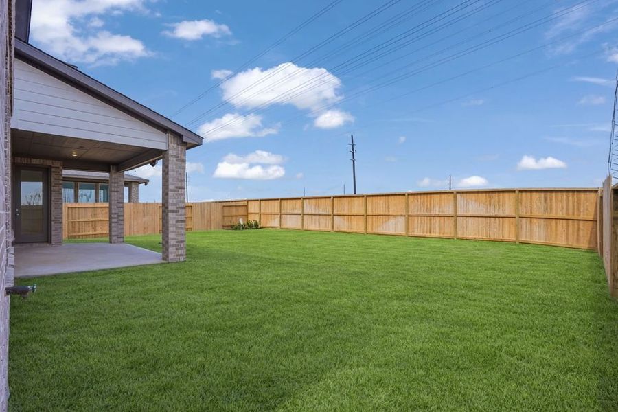 Exterior details and patio area of a home in Avalon at Cypress, Cypress (Image 3).