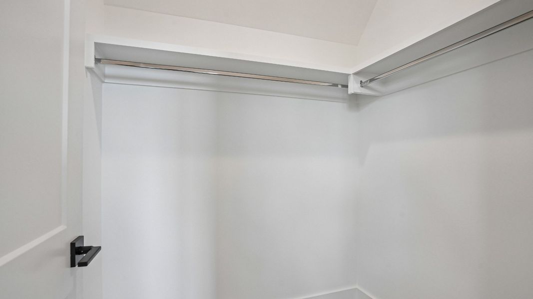 Guest Bedroom Closet with built in shelving