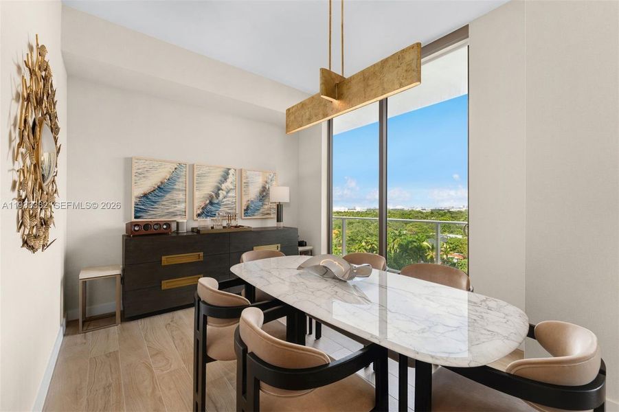 Furnished interior view inside a new home in , Miami (Image 39).