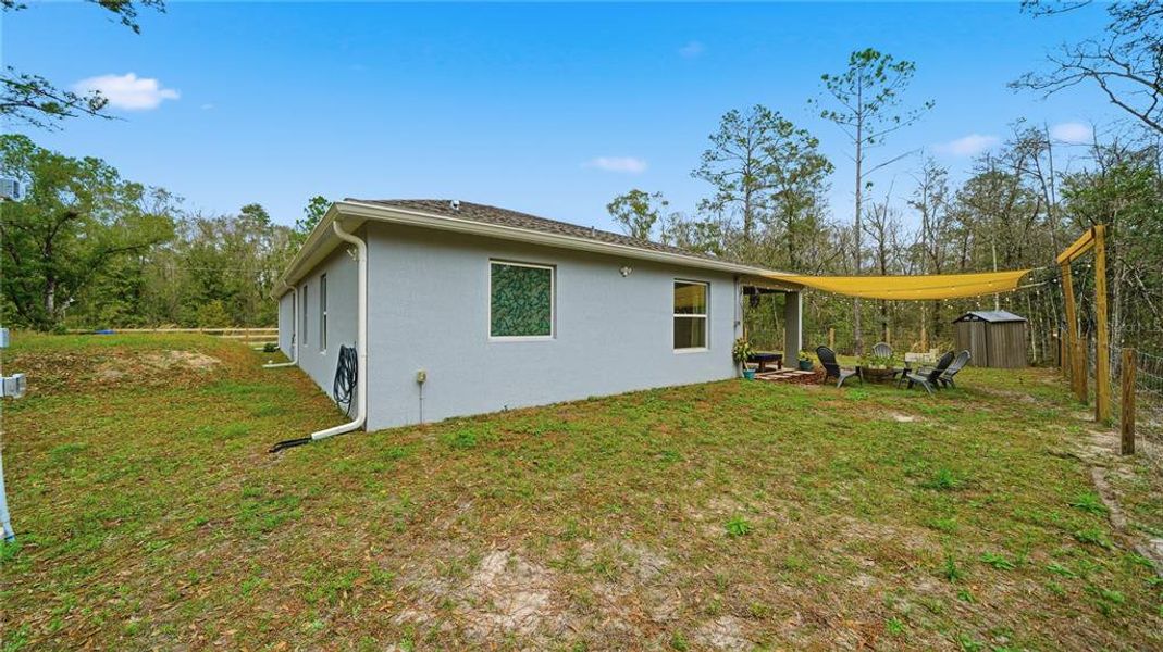 Exterior details and patio area of a home in Flagler Estates, Hastings (Image 23).