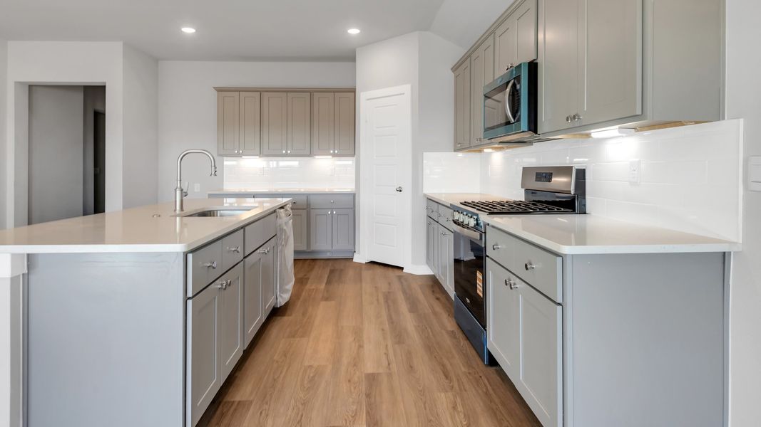 Representative furnished interior of a home built from the The Bentworth by D.R. Horton in Viridian, Lubbock (Image 7).