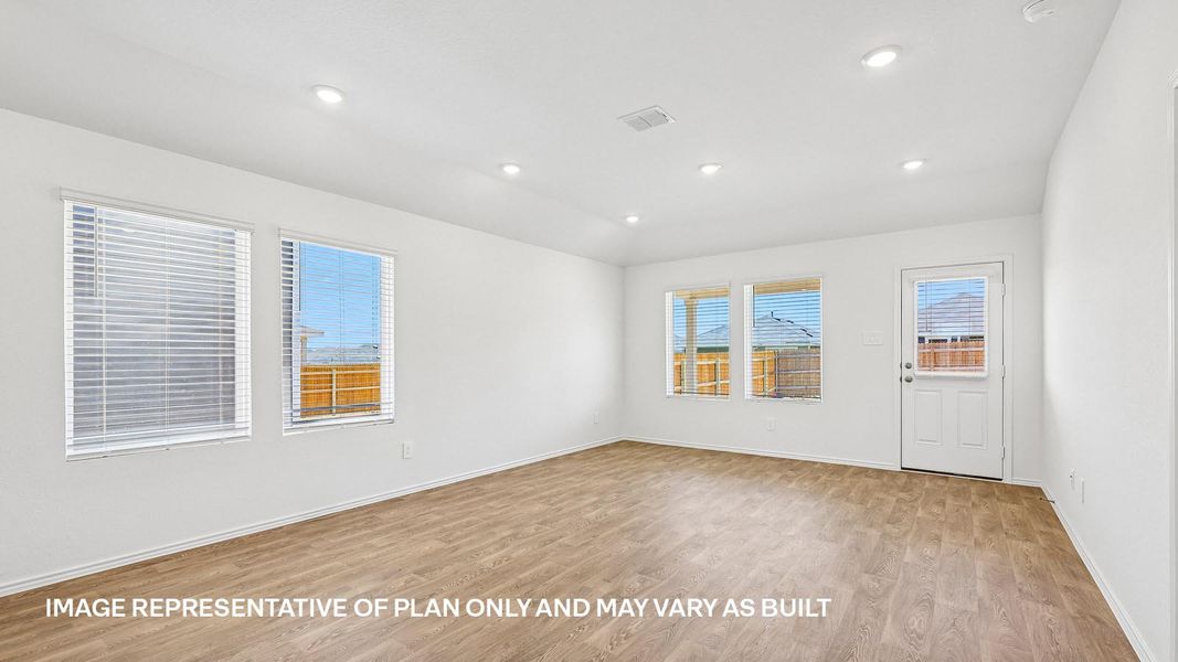 Representative unfurnished interior of a home built from the The Darcy by D.R. Horton in Marigold, Kyle (Image 11).