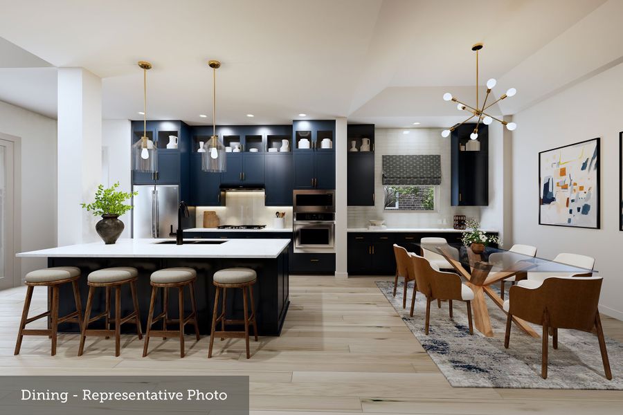 Furnished interior view inside a new home in Mantua Point Classics, Van Alstyne (Image 4).