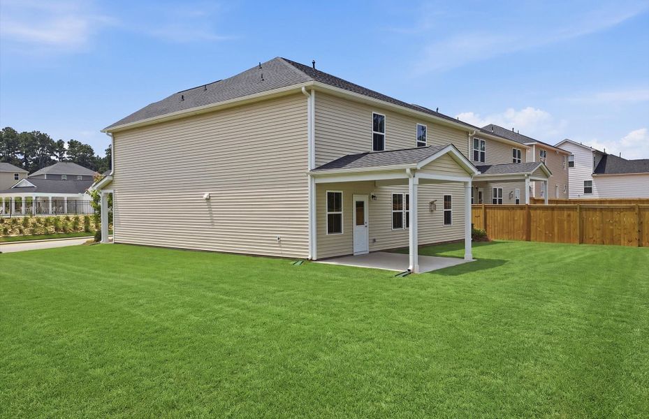 Exterior details and patio area of a home in Briarwood Reserve, Spartanburg (Image 19).