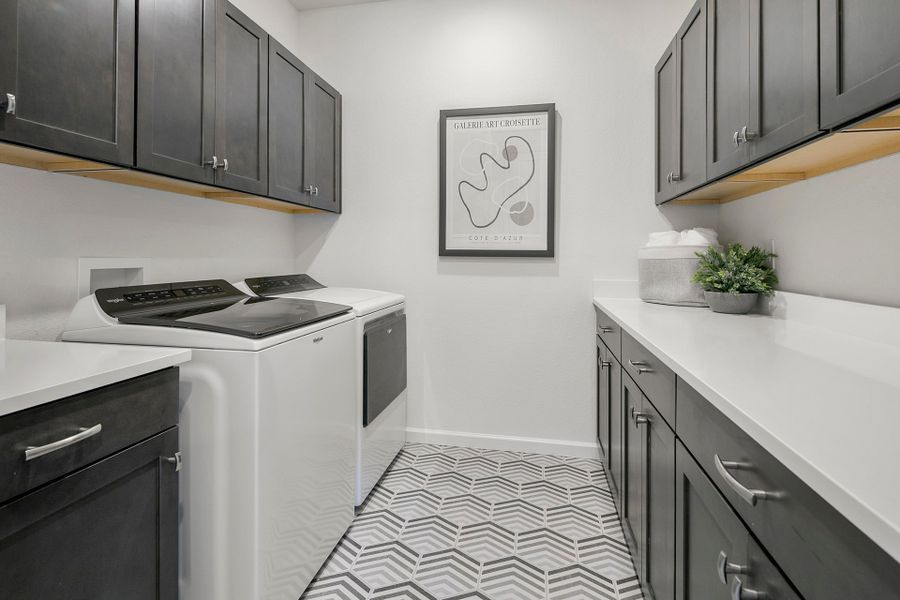 Furnished interior view inside a new home in Sugar Mill Village, Longmont (Image 17). Furnished interior view inside a new home in Sugar Mill Village, Longmont (Image 17).