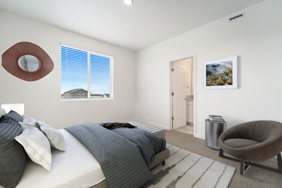 Representative exterior photo of a completed home built from the Telluride by Baessler Homes in Liberty Draw, Evans, CO (Image 12).