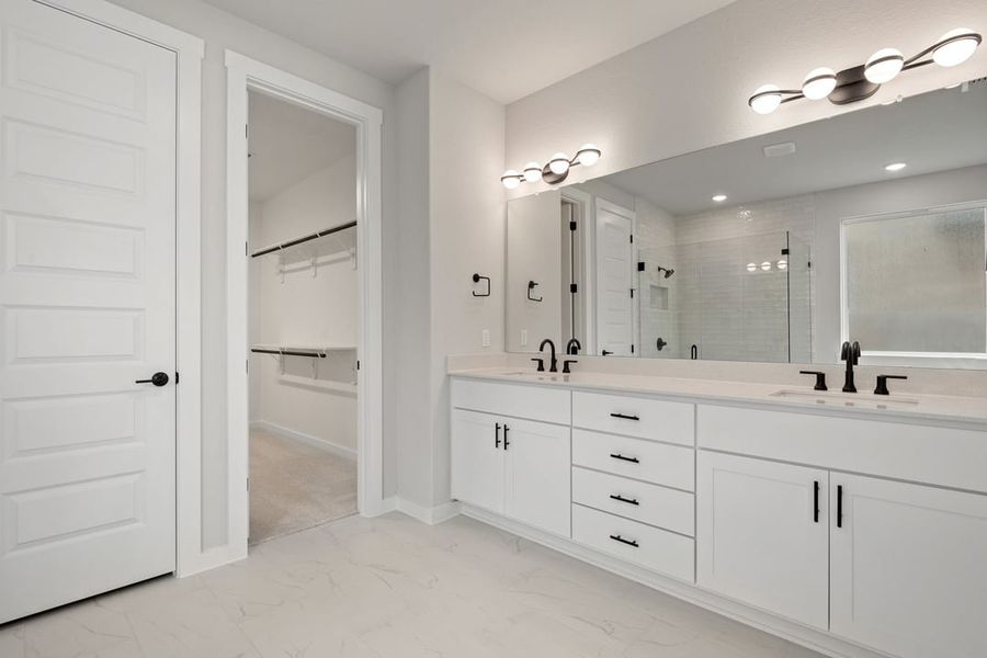 Furnished interior view inside a new home in Park Collection at Lariat, Liberty Hill (Image 12).