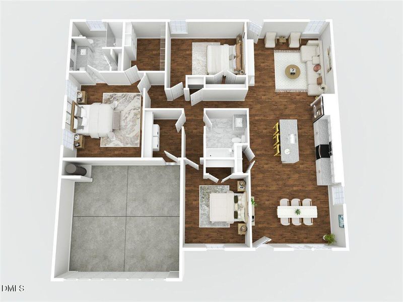 02-3D Floor Plan for 1300 Nick Coley Roa