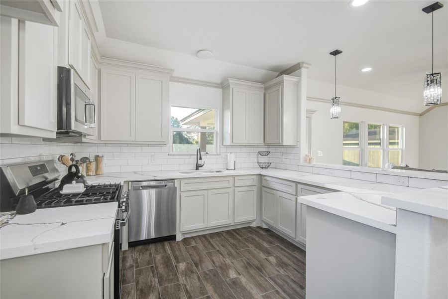 Furnished interior view inside a new home in , Lake Jackson (Image 7). Furnished interior view inside a new home in , Lake Jackson (Image 7).