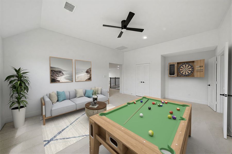 Furnished interior view inside a new home in Custer Ridge Estates, Allen (Image 20).