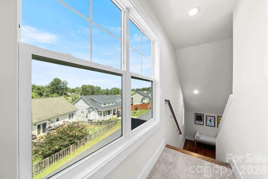 Sunny western sky view from the upstairs. Sunny western sky view from the upstairs.