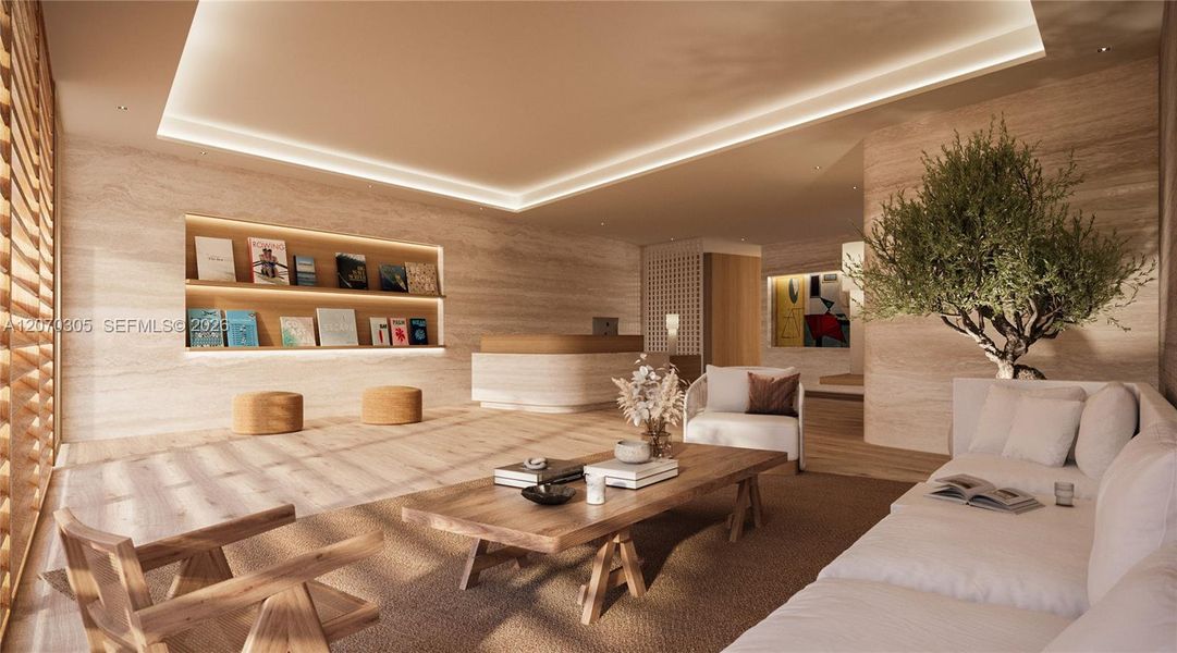 Furnished interior view inside a new home in , Surfside (Image 7).