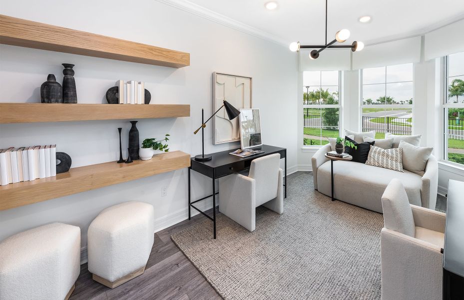 Furnished interior view inside a new home in Avondale at Avenir, Palm Beach Gardens (Image 10).