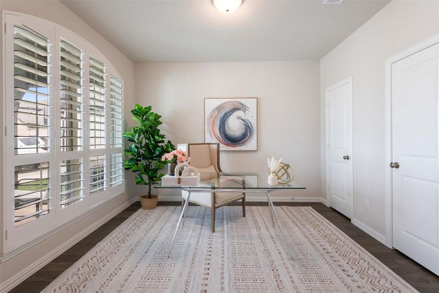Furnished interior view inside a new home in , Oak Point (Image 15).