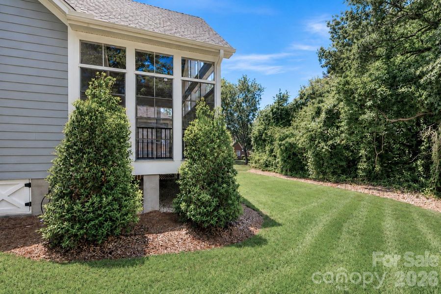 Exterior details and patio area of a home in , Statesville (Image 21).