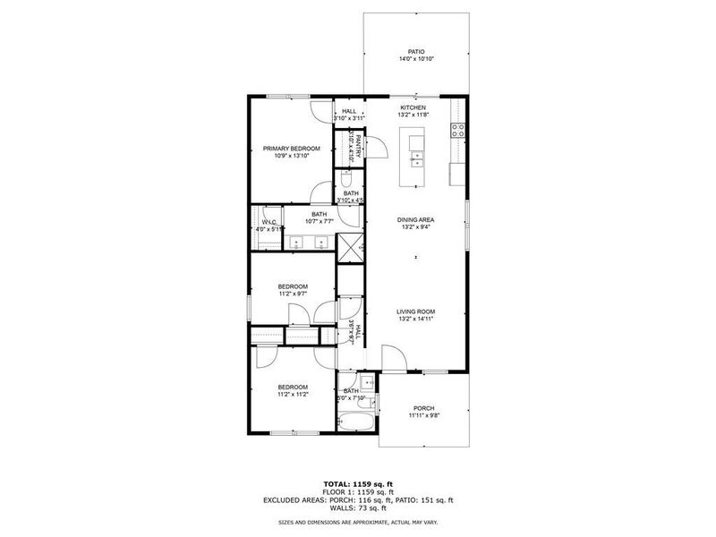 2D floor plan layout of this home in , Atlanta, GA (Image 5).