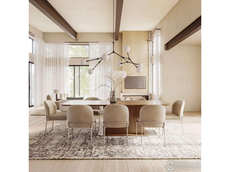 Furnished interior view inside a new home in , Boulder (Image 9).