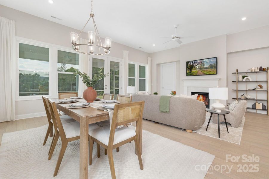 Furnished interior view inside a new home in Handsmill on Lake Wylie, York (Image 12).