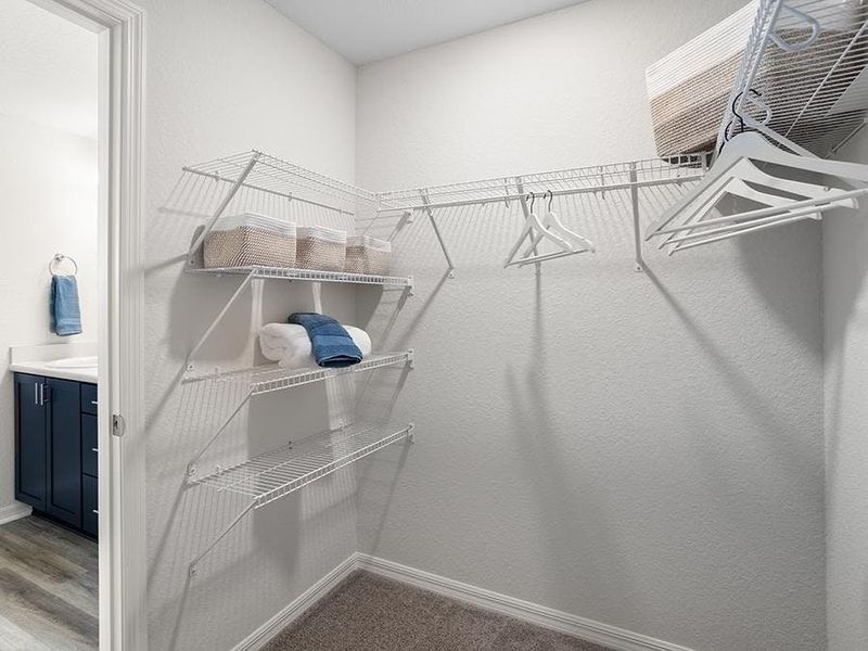 And, a walk-in wardrobe - Parker by Highland Homes And, a walk-in wardrobe - Parker by Highland Homes