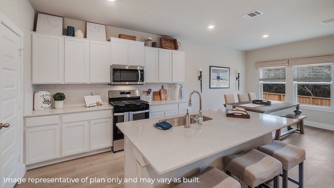 Representative furnished interior of a home built from the The Naples by D.R. Horton in Veranda, San Antonio (Image 7).