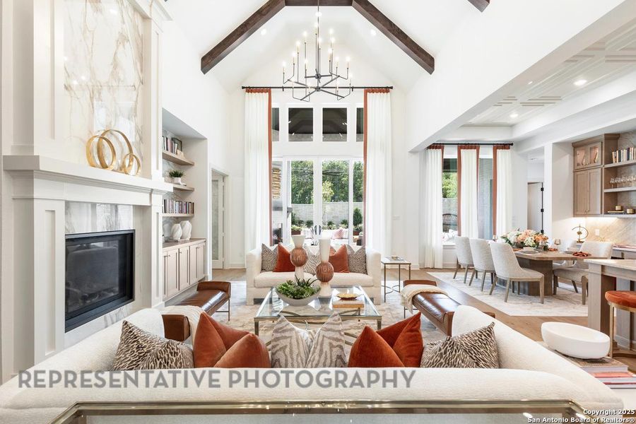Furnished interior view inside a new home in , San Marcos (Image 23).