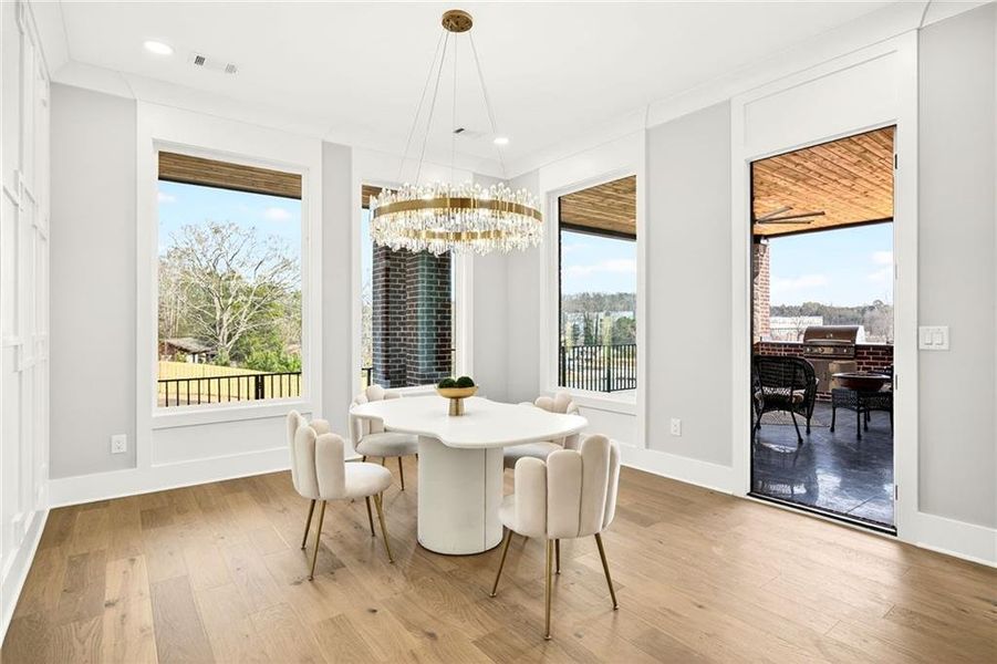 Furnished interior view inside a new home in , Buford (Image 59). Furnished interior view inside a new home in , Buford (Image 59).