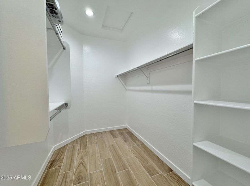 Huge walk in master closet