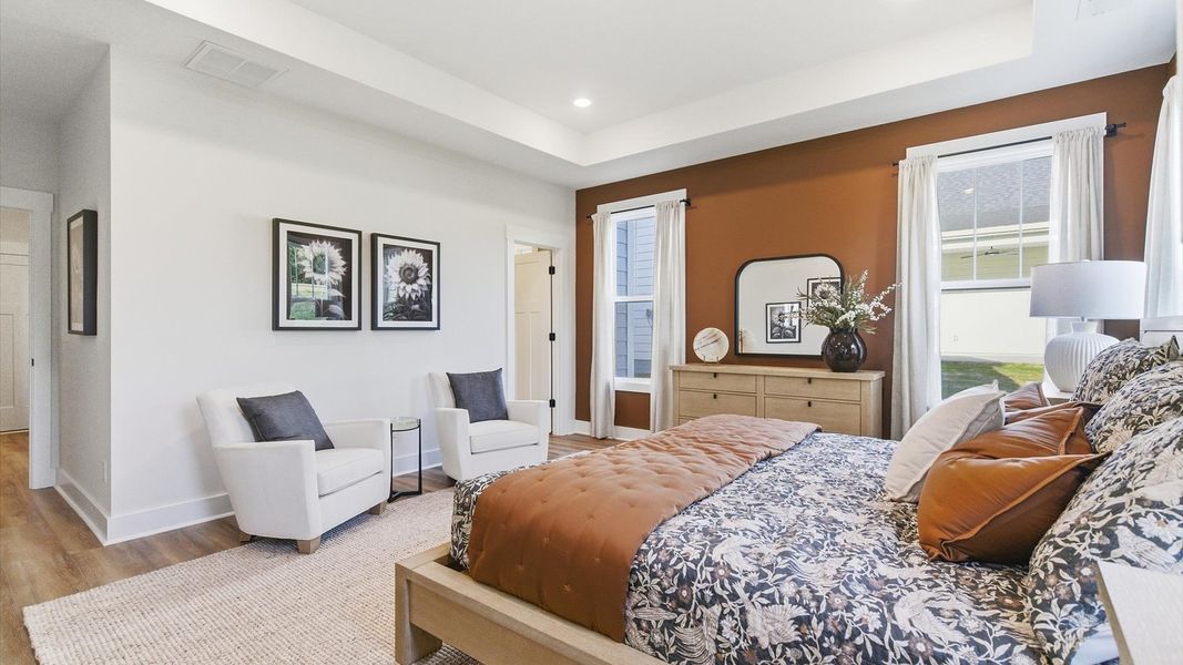 Representative furnished interior of a home built from the Kendrick by DRB Homes in Wells Crossing, Seneca (Image 31).
