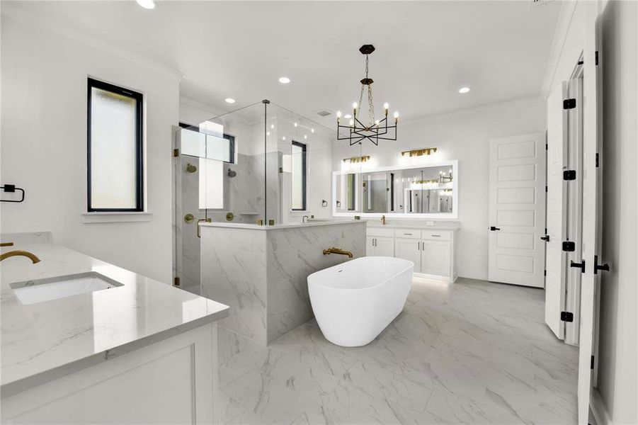 Furnished interior view inside a new home in , Aledo (Image 15).