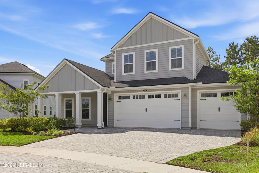 Front exterior of a new home in , St. Augustine, FL, highlighting curb appeal (Image 29). Front exterior of a new home in , St. Augustine, FL, highlighting curb appeal (Image 29).