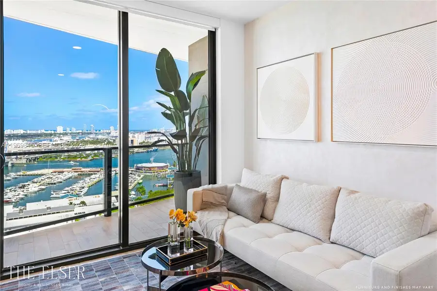 Furnished interior view inside a new home in , Miami (Image 4).