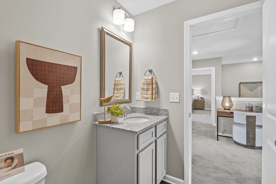 Representative furnished interior of a home built from the Myrtle A by McGuinn Homes in Crystal Downs, Sumter (Image 31).