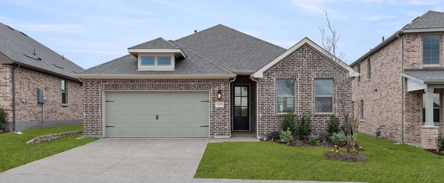 Representative exterior photo of a completed home built from the Meridian by Ashton Woods in Century Farms, Celina, TX (Image 23).