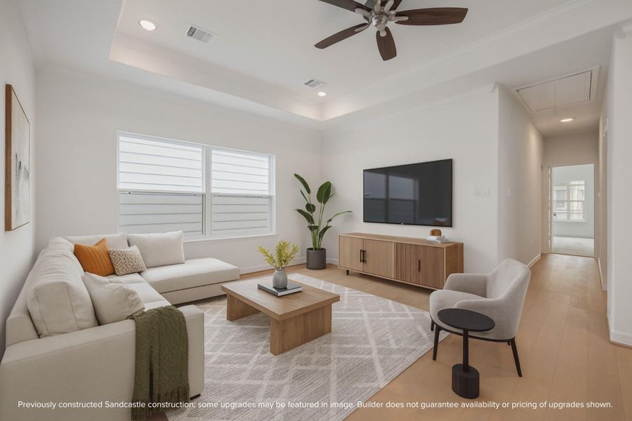 Upgrade your space with optional wood floors, adding a touch of luxury to your game room.