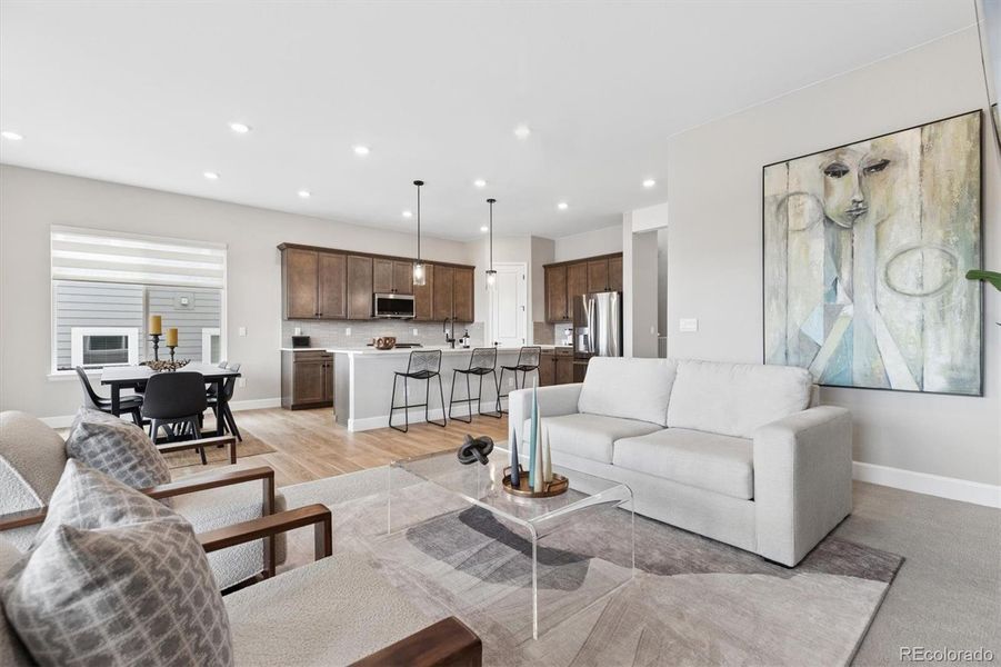 Furnished interior view inside a new home in , Littleton (Image 36).