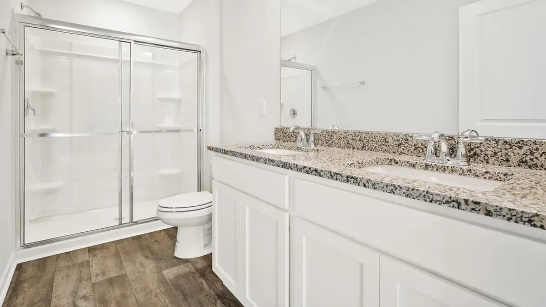 Furnished interior view inside a new home in Indigo Preserve Townhomes, Leland (Image 15).