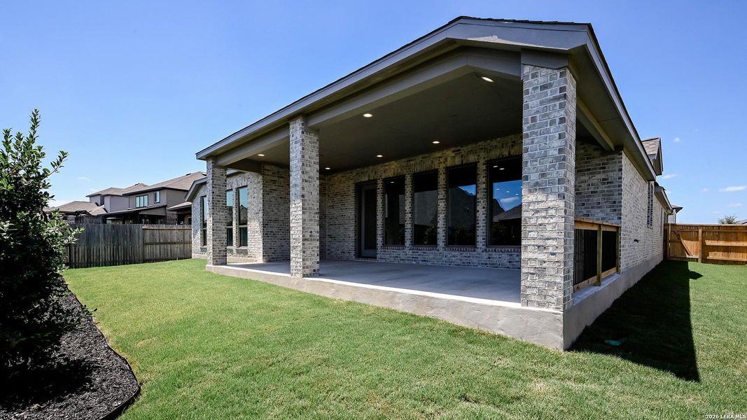 Exterior details and patio area of a home in Veramendi, New Braunfels (Image 3).