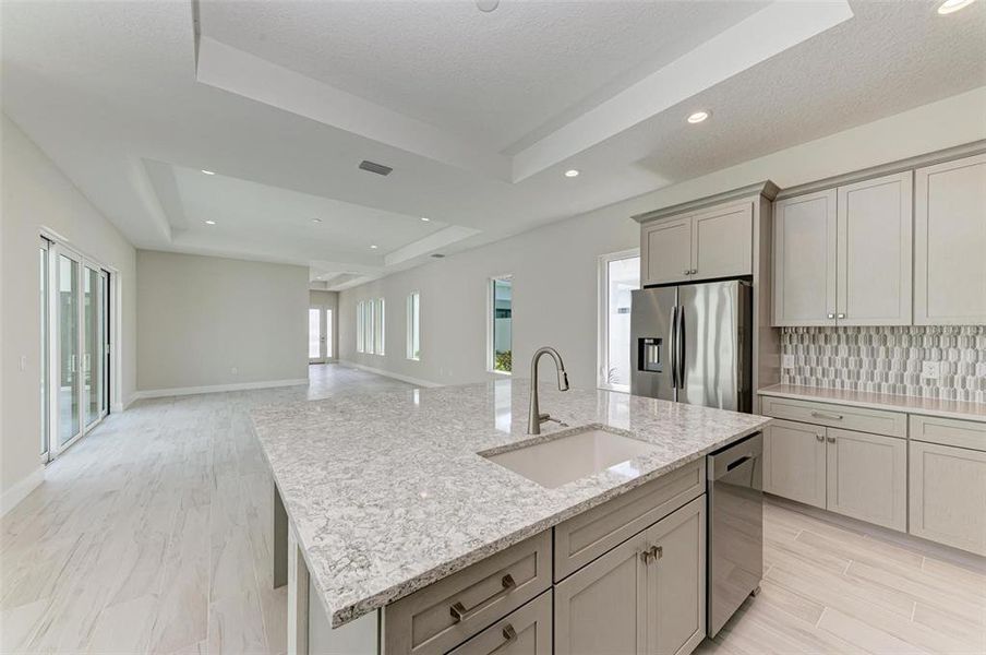 Furnished interior view inside a new home in Aqua Single Family Homes, Bradenton (Image 5). Furnished interior view inside a new home in Aqua Single Family Homes, Bradenton (Image 5).