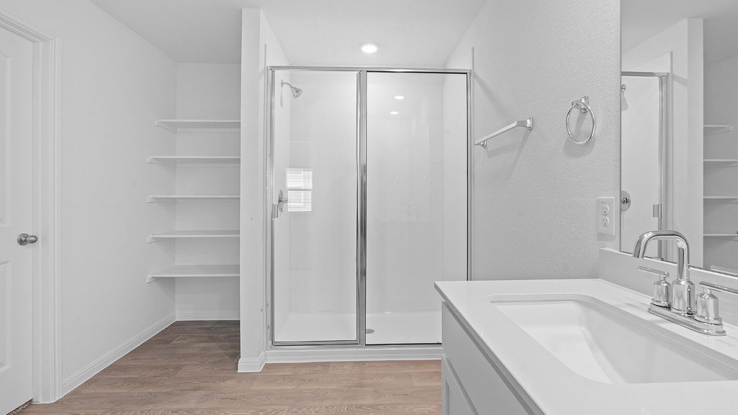 Furnished interior view inside a new home in Carillon, Manor (Image 7).