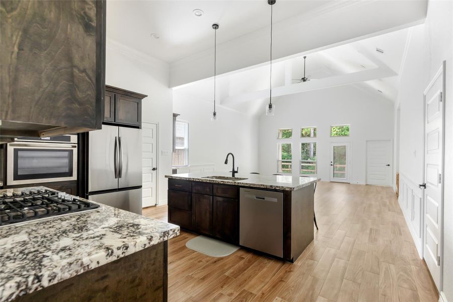 Furnished interior view inside a new home in , Anahuac (Image 13).