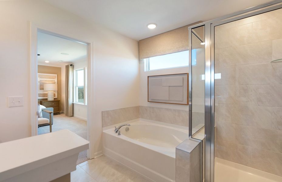 Furnished interior view inside a new home in Highlands of Carter's Station, Columbia (Image 38).