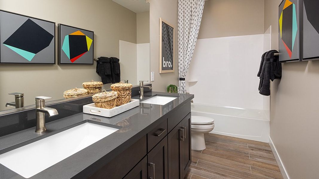 Furnished interior view inside a new home in Legado, Queen Creek (Image 15).